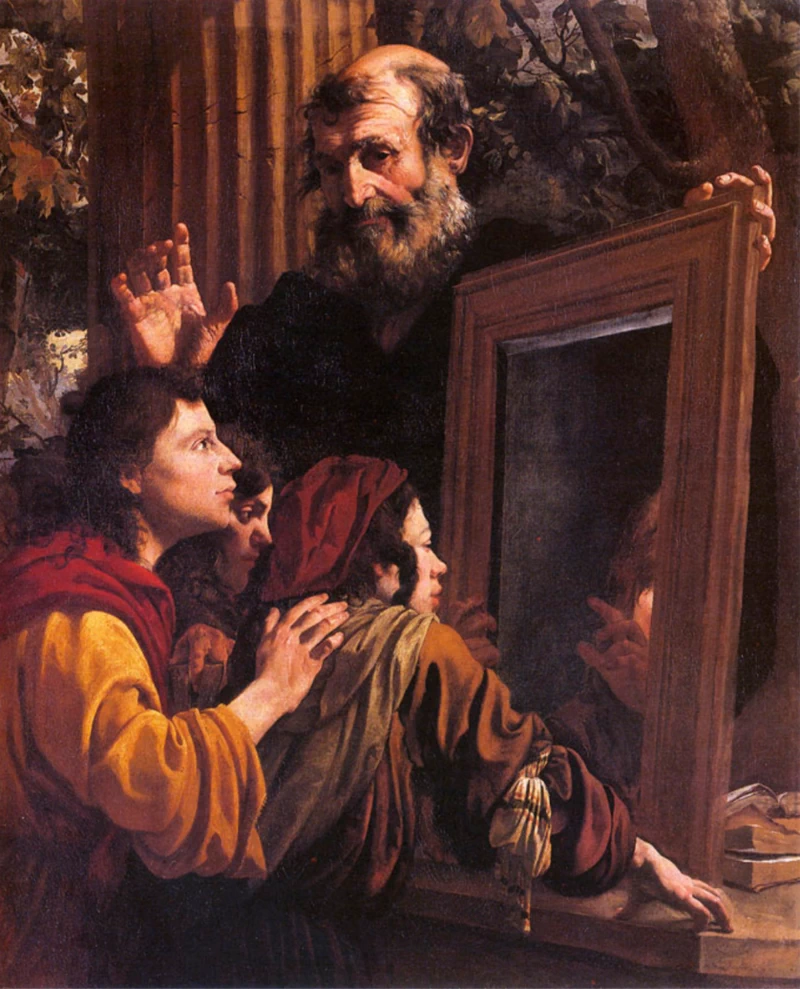 Socrate insegna ai giovani la conoscenza - Museo Civico di Belle Arti, Lugano